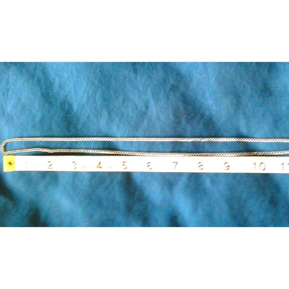 men's silver tone 23" loop necklace / chain - Picture 4 of 5